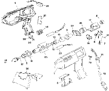 Exploded Diagram A Diagram and Parts List for TG4ITL Type 1 Black and Decker Glue Gun